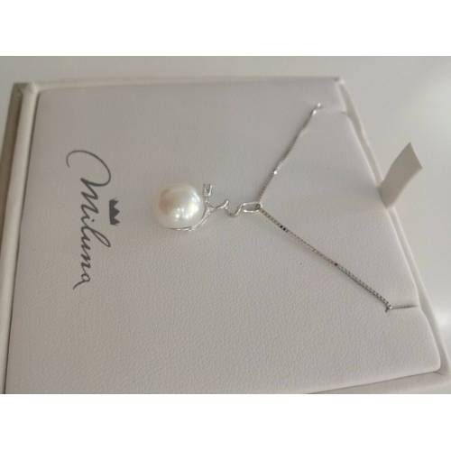 COLLANA MILUNA PERLA E DIAMANTE In Oro 9 Karati 375%/1000 PCL1880X - 2