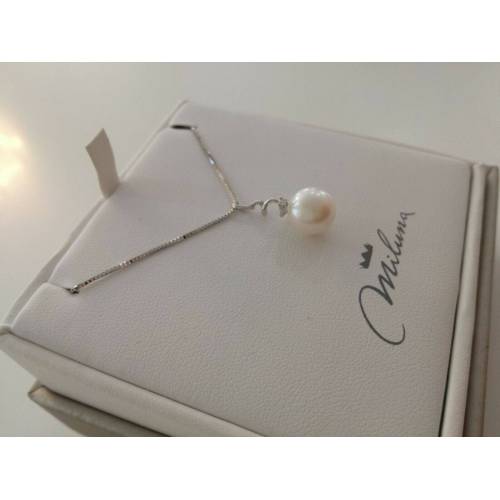 COLLANA MILUNA PERLA E DIAMANTE In Oro 9 Karati 375%/1000 PCL1880X - 3