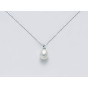COLLANA MILUNA PERLA E DIAMANTI In Oro 9 Karati 375%/1000 PCL3170X - 1