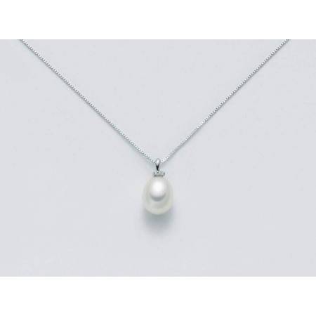 COLLANA MILUNA PERLA E DIAMANTI In Oro 9 Karati 375%/1000 PCL3170X - 1