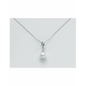 COLLANA MILUNA PERLA E DIAMANTI In Oro 9 Karati 375%/1000 PCL4722X - 1