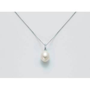 COLLANA MILUNA PERLA E DIAMANTE In Oro 9 Karati 375%/1000 PCL5830X - 1