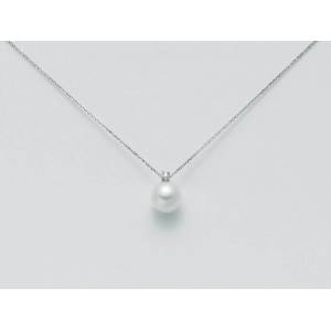 COLLANA MILUNA PERLA E DIAMANTE In Oro 18 Karati 750%/1000 PCL3931 - 1
