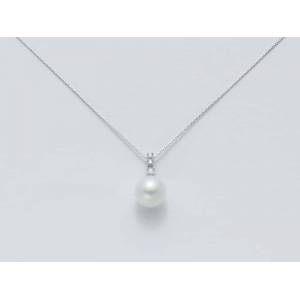 COLLANA MILUNA PERLA E DIAMANTI In Oro 18 Karati 750%/1000 PCL2966 - 1