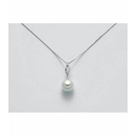 COLLANA MILUNA PERLA E DIAMANTI In Oro 18 Karati 750%/1000 PCL5380 - 1
