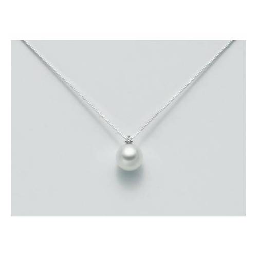 COLLANA MILUNA PERLA E DIAMANTE In Oro 18 Karati 750%/1000 PCI657BM_2V5 - 1