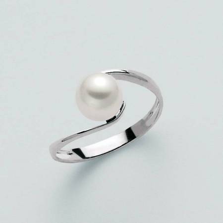 ANELLO MILUNA Con PERLA In Oro 9 Karati 375%/1000 PLI323-BX - 1