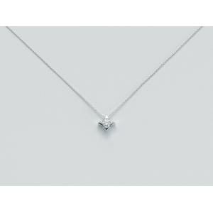 COLLANA MILUNA PUNTO LUCE In Oro Bianco 18 KT 750%/1000 E DIAMANTE CLD2937_008S - 1