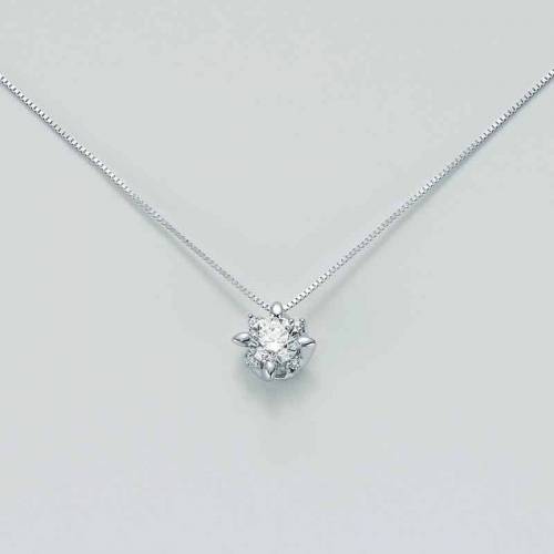 COLLANA MILUNA PUNTO LUCE In Oro Bianco 18 KT 750%/1000 E DIAMANTI CLD5069-018G7 - 1