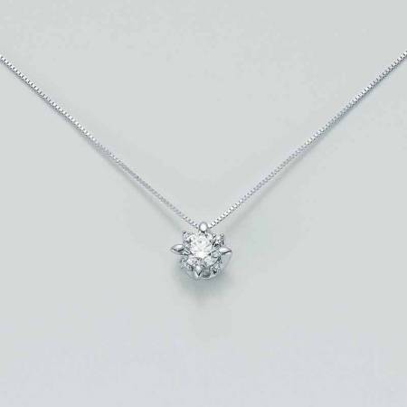 COLLANA MILUNA PUNTO LUCE In Oro Bianco 18 KT 750%/1000 E DIAMANTI CLD5069-024G7 - 1