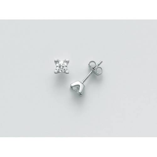 ORECCHINI MILUNA PUNTO LUCE In Oro Bianco 18 KT 750%/1000 E DIAMANTI ERD2386-010G7 - 1