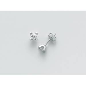 ORECCHINI MILUNA PUNTO LUCE In Oro Bianco 18 KT 750%/1000 E DIAMANTI ERD5068-030G7 - 1