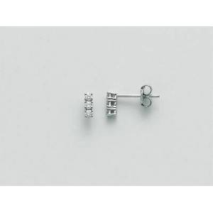 ORECCHINI MILUNA TRILOGY PUNTO LUCE In Oro Bianco 18 KT 750%/1000 E DIAMANTI ERD2329-036G7 - 1