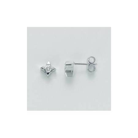 ORECCHINI MILUNA PUNTO LUCE In Oro Bianco 18 KT 750%/1000 E DIAMANTI ERD1590_010 - 1