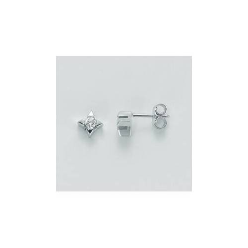 ORECCHINI MILUNA PUNTO LUCE In Oro Bianco 18 KT 750%/1000 E DIAMANTI ERD1590_004S - 1