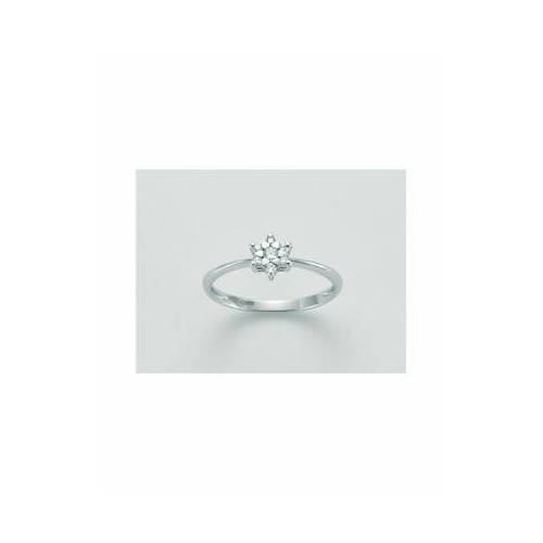 ANELLO MILUNA SOLITARIO Con DIAMANTI In Oro Bianco 18 KT 750%/1000 LID3294 - 1