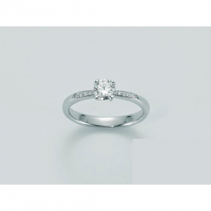ANELLO MILUNA SOLITARIO Con DIAMANTI In Oro Bianco 18 KT 750%/1000 LID5186-022G7 - 1