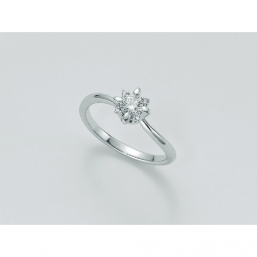 ANELLO MILUNA SOLITARIO Con DIAMANTI In Oro Bianco 18 KT 750%/1000 LID5184-018G7 - 1