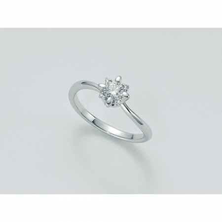 ANELLO MILUNA SOLITARIO Con DIAMANTI In Oro Bianco 18 KT 750%/1000 LID5184-018G7 - 1