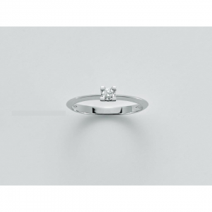 ANELLO MILUNA SOLITARIO Con DIAMANTE In Oro Bianco 18 KT 750%/1000 LID3265-010G7 - 1