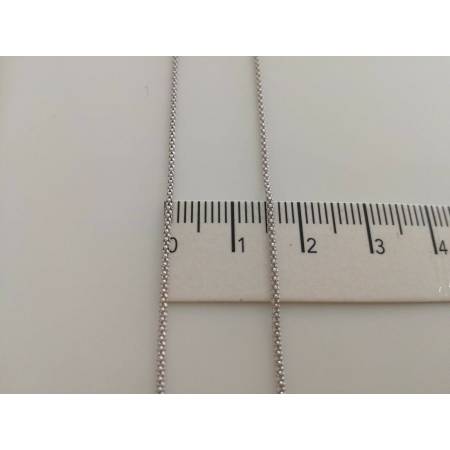 COLLANA IN ORO BIANCO MODELLO SIMILE FOPE DONNA (18KARATI 750%) MADE IN ITALY - 3