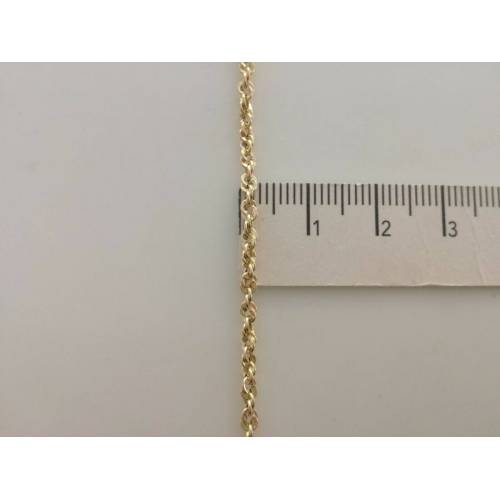 COLLANA In ORO GIALLO modello fune brillantinata Donna Oro 18 Karati 750% - 3