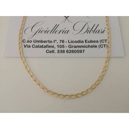 Collana uomo donna unisex in oro giallo 18 karati 750% Made in Italy - 1