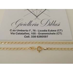 Collana uomo donna unisex in oro giallo 18 karati 750% Made in Italy - 1 2