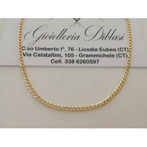 COLLANA ORO GIALLO 18 Karati 750% Uomo Donna COLLIER Catena GRUMETTA Girocollo - 1