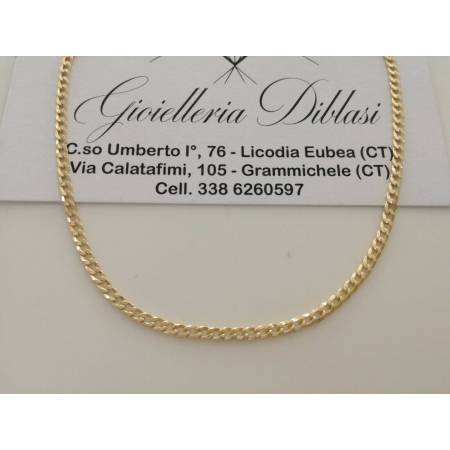 COLLANA ORO GIALLO 18 Karati 750% Uomo Donna COLLIER Catena GRUMETTA Girocollo - 1