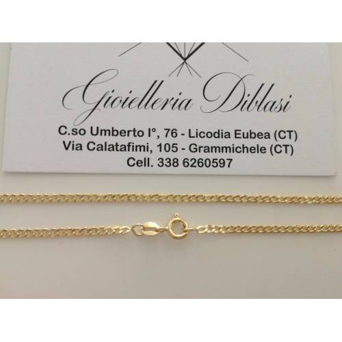 COLLANA ORO GIALLO 18 Karati 750% Uomo Donna COLLIER Catena GRUMETTA Girocollo - 2