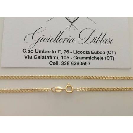 COLLANA ORO GIALLO 18 Karati 750% Uomo Donna COLLIER Catena GRUMETTA Girocollo - 2