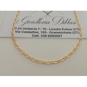 ORO 18 Karati 750% COLLANA ORO Giallo CATENA COLLIER Uomo Donna Made in italy - 1