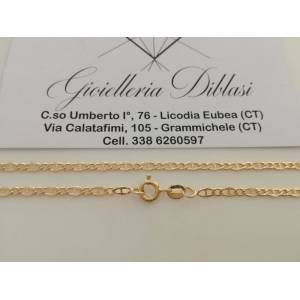 ORO 18 Karati 750% COLLANA ORO Giallo CATENA COLLIER Uomo Donna Made in italy - 1 2