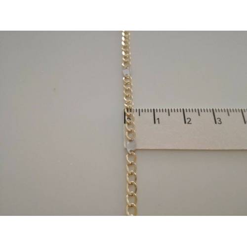 COLLANA ORO 18KT 750% Bicolore GIALLO BIANCO Uomo Donna Girocollo COLLIER CATENA - 3