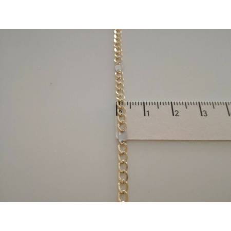 COLLANA ORO 18KT 750% Bicolore GIALLO BIANCO Uomo Donna Girocollo COLLIER CATENA - 3