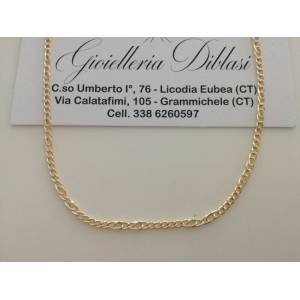 COLLANA In ORO GIALLO Uomo Donna Unisex Oro 18 KT 750% Made In Italy - 1