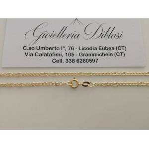 COLLANA In ORO GIALLO Uomo Donna Unisex Oro 18 KT 750% Made In Italy - 1 2