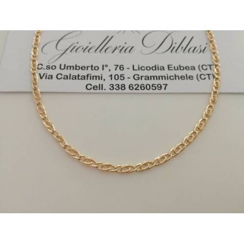 COLLANA ORO 18 Karati 750% CATENA COLLIER Uomo Donna ORO Giallo Made in italy - 1