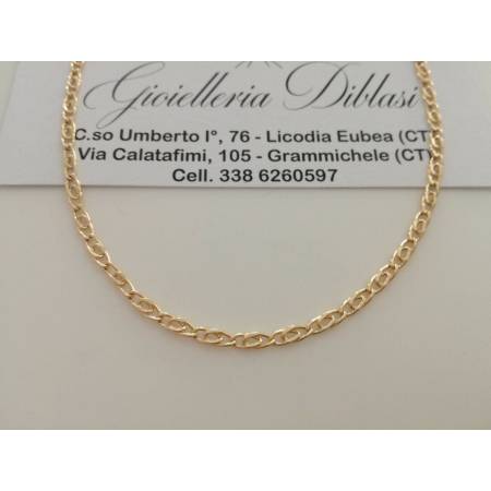 COLLANA ORO 18 Karati 750% CATENA COLLIER Uomo Donna ORO Giallo Made in italy - 1