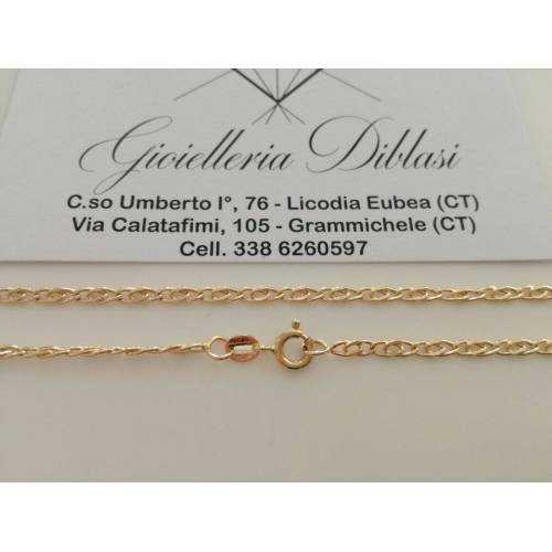 COLLANA ORO 18 Karati 750% CATENA COLLIER Uomo Donna ORO Giallo Made in italy - 2