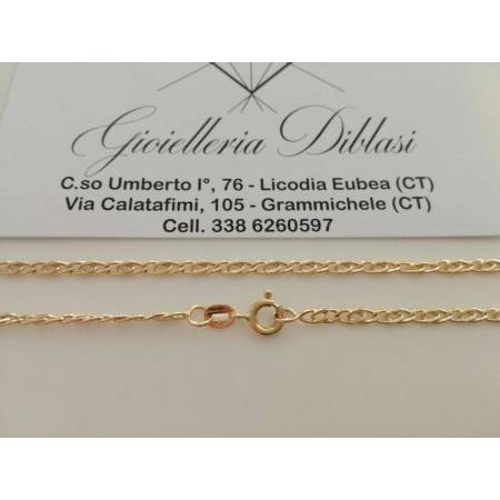 COLLANA ORO 18 Karati 750% CATENA COLLIER Uomo Donna ORO Giallo Made in italy - 2