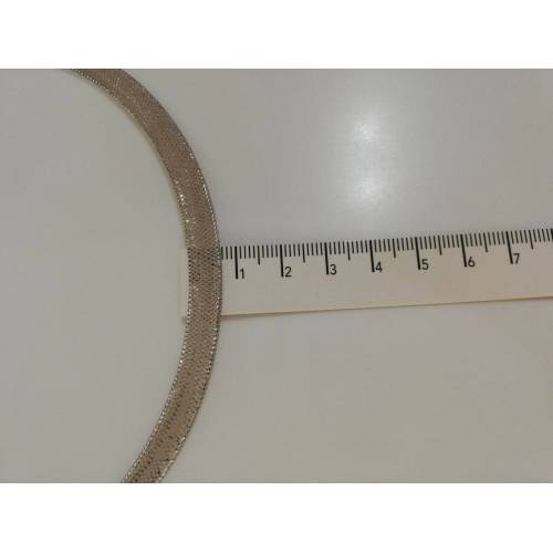 Collana girocollo in oro bianco 18kt 750% altissima manifattura italiana - 3