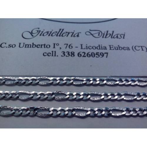 BELLISSIMA COLLANA IN ORO BIANCO 3+1 (oro 18kt tit.750) - 3