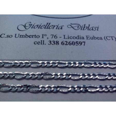 BELLISSIMA COLLANA IN ORO BIANCO 3+1 (oro 18kt tit.750) - 3