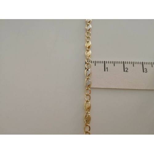 COLLANA ORO 18 KT 750% Bicolore GIALLO BIANCO Uomo Donna Unisex COLLIER CATENA - 3