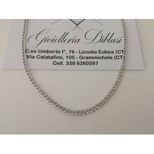 Collana in oro bianco 18kt 750% Made in Italy - 1