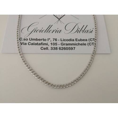 Collana in oro bianco 18kt 750% Made in Italy - 1