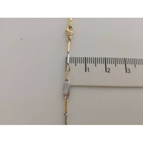 COLLANA IN ORO GIALLO E ORO BIANCO (BICOLORE) (18KARATI - 750%) - 3