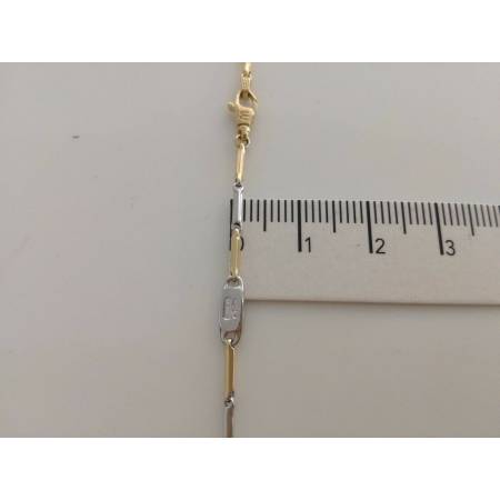 COLLANA IN ORO GIALLO E ORO BIANCO (BICOLORE) (18KARATI - 750%) - 3